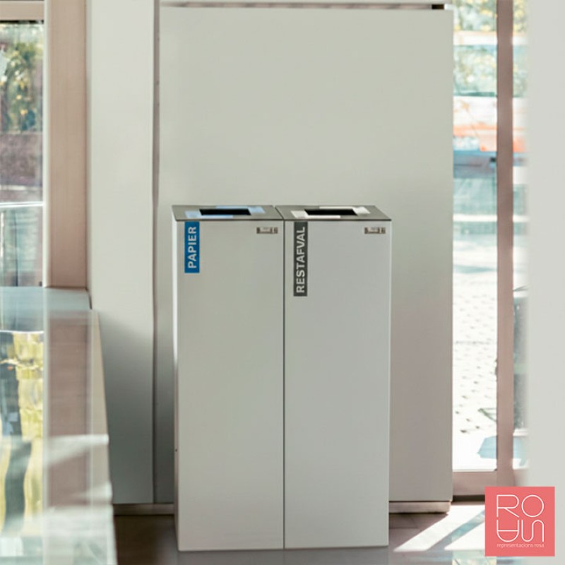 Paperera de reciclatge exterior Alacant 45L | Reciclatge Elegant i Segur